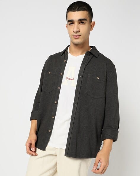 GAP Spread Collar Standard Fit Full Sleeves Shirt