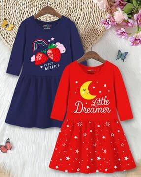 trampoline Girls Graphic Print A-Line Dress-picture-10