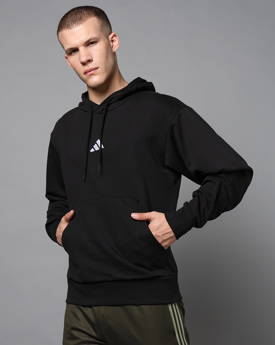 HACHIYARDS Men’s Laidback Hoodie Lサイズ Buy Black Sweatshirt & Hoodies for Men by ADIDAS Online | Ajio.com