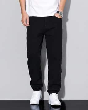 Men Lightly-Washed Straight Fit Jeans