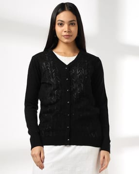 avaasa mix n' match Women V-Neck Knit Cardigan-picture-48