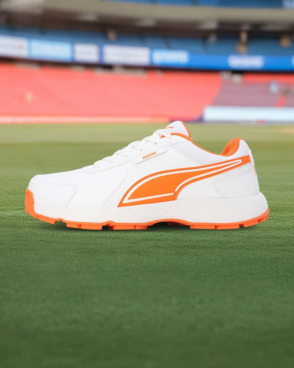 Buy PUMA White-Rickie Orange Sports Shoes for Men by PUMA Online