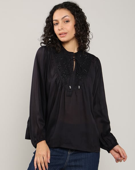 Lee Cooper Women Embellished Regular Fit Top