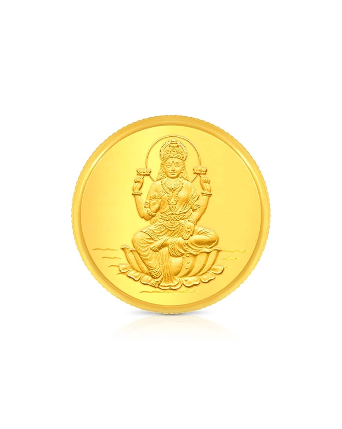 Bhima Jewels 2 Gm 24 Kt For Women (999, FreeSize) Lakshmi Coin For Women (Yellow Gold, FreeSize)