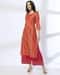 Women Embroidered Straight Kurta & Palazzos Set