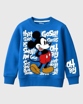 Boys Printed Regular Fit Round-Neck Sweatshirt-image-20