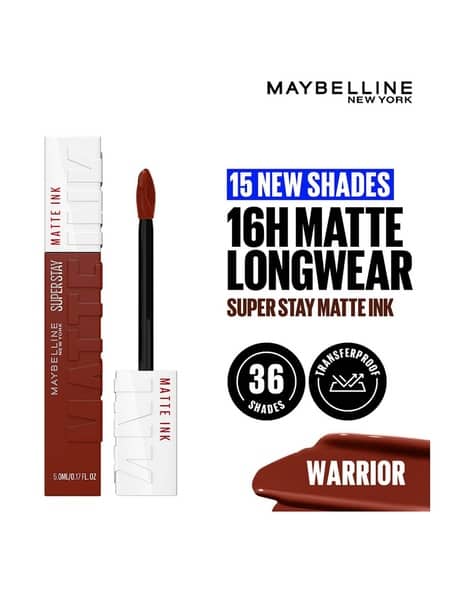 Maybelline New York Superstay Matte Ink Liquid Lipstick - Warrior