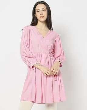 yousta Women V-Neck Flared Kurta-picture-14