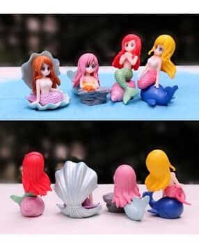 gopalvilla Pack Of 4 Shell Mermaid Miniature-picture-23