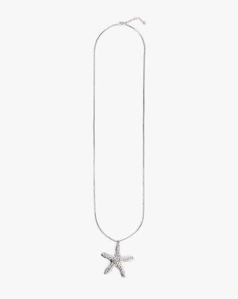 YOUSTA Women Silver-Plated Star Necklace