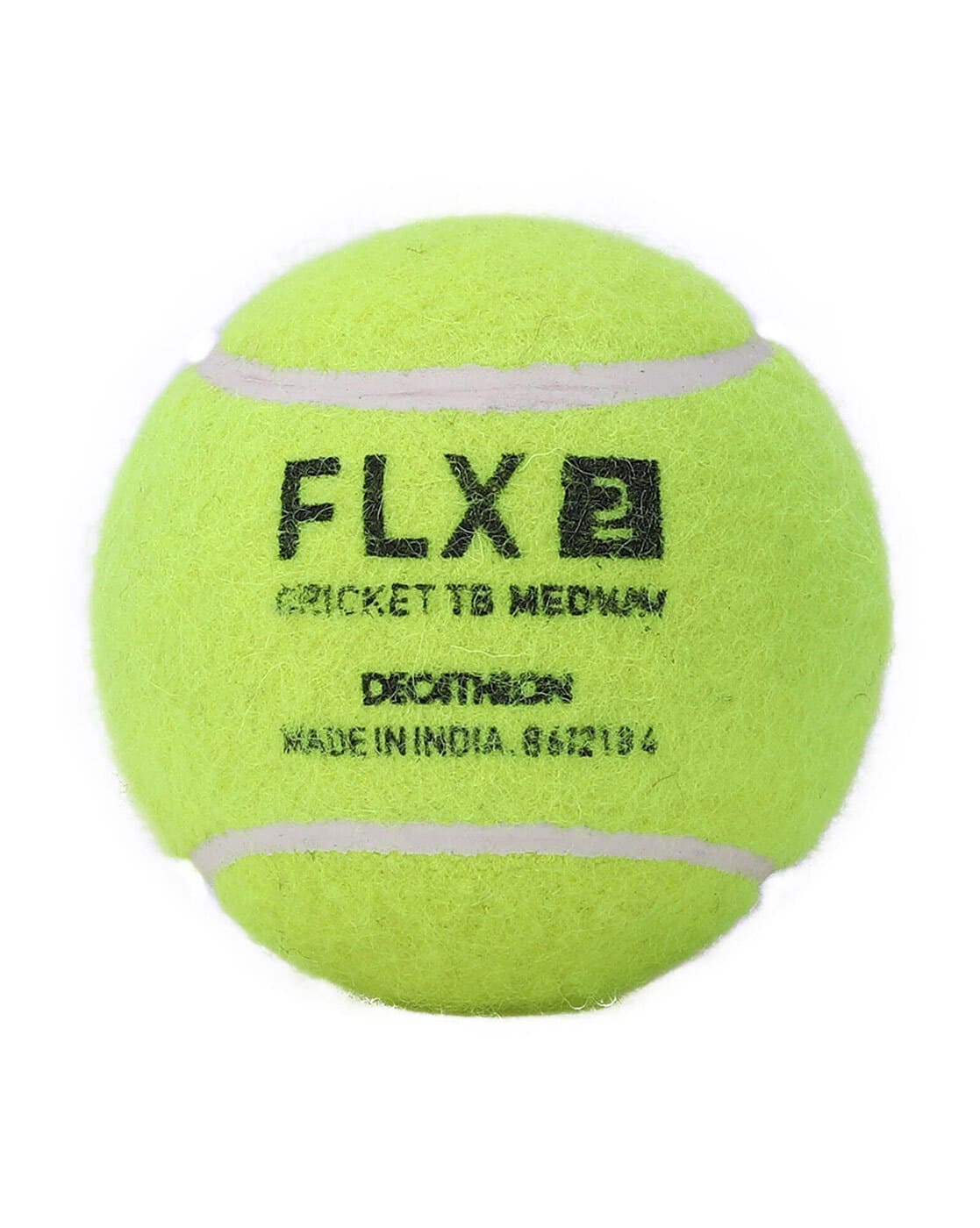 Decathlon FLX - Medium Tennis Cricket Ball (Black)