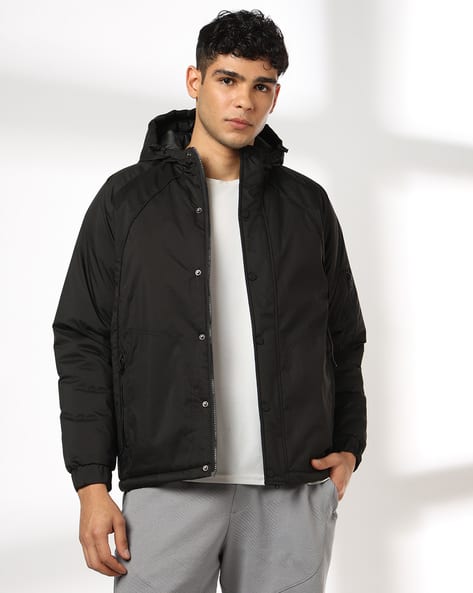 Buy Teamspirit Men Regular Fit Heavy Hooded Jacket Online | Ajio.com