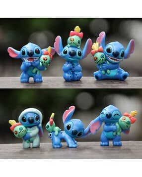 Pack of 6 Disney Stitch Doll Mini Figurine Decoration
