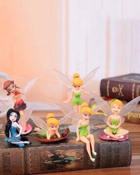 Pack of 6 Cute Flower Fairy Mini Figurine Miniature Decorations