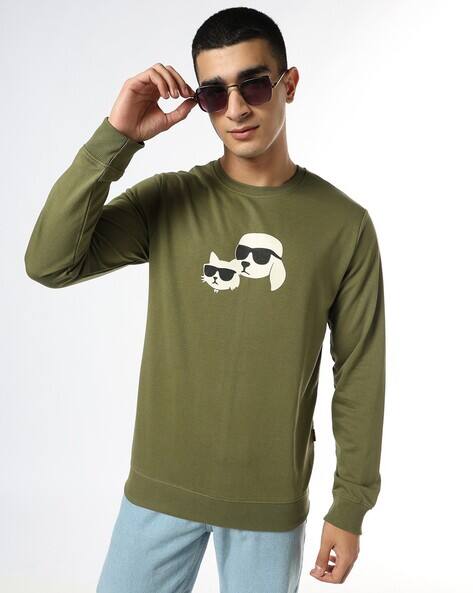 Buda Jeans Co Men Graphic Print Regular Fit Sweatshirt