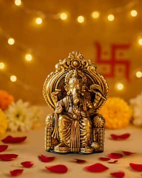 Pure Brass Lalbaug Raja Idol -image-45