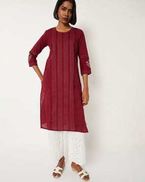 max Women Pintuck Straight Kurta-picture-21