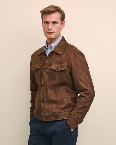 Buy Brown Jackets & Coats for Men by BROOKS BROTHERS Online | Ajio.com
