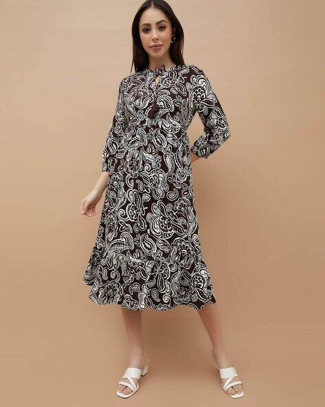 Fame forever by lifestyle Women Paisley Print A-Line Dress