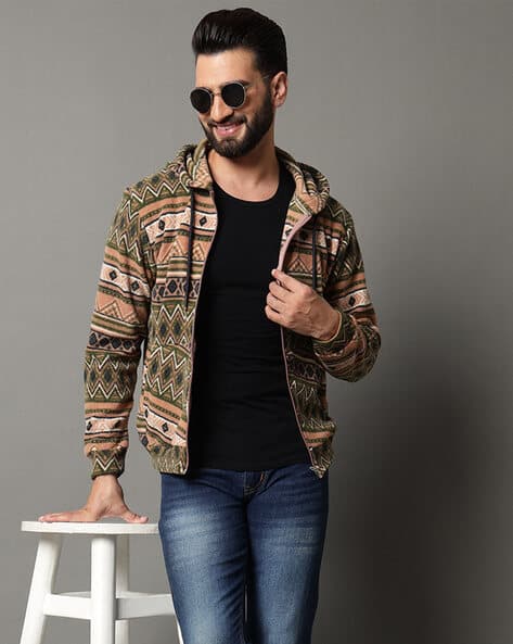 NEONOMAD Men Printed Hooded Sweatshirt