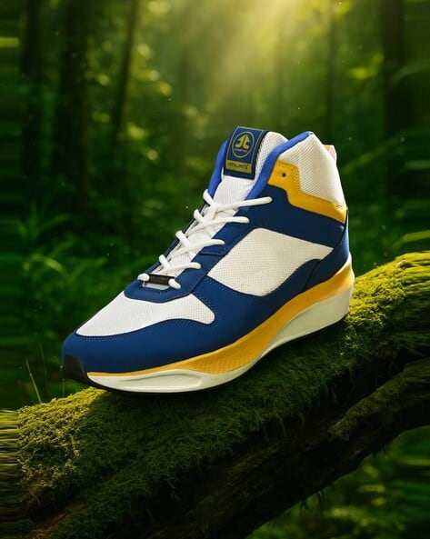 OFF LIMITS Men Colourblock Lace-Up Basketball Shoes