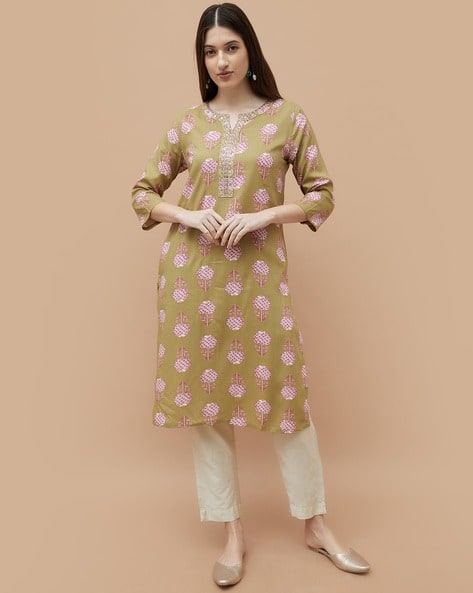 Women Viscose Printed Kurta