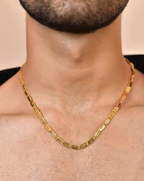 valley of jewellery (voj) Men Gold-Plated Stainless Steel  Chain-picture-53
