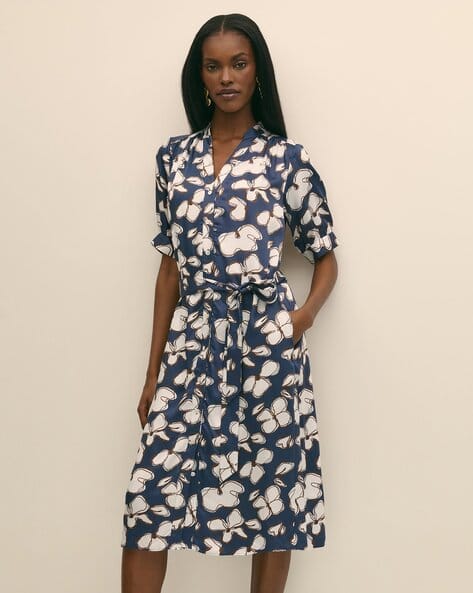 kay unger midi a-line ruffled begonia dress Begonia Midi Dress  Kay Unger