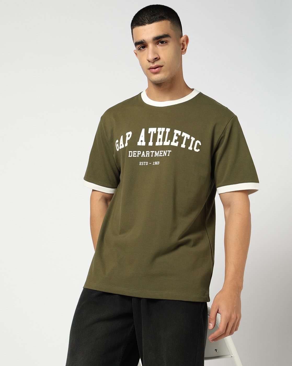 Printed Relaxed Fit Round-Neck T-Shirt