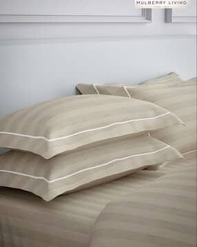 mulberry living Set of 2 Striped Rectangular Pillow Covers 300TC-picture-16