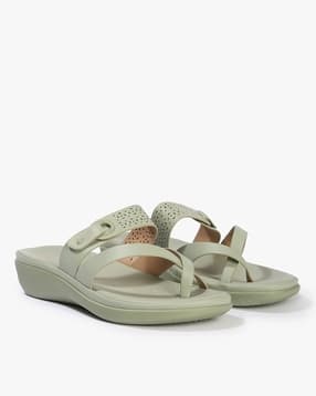 hi-attitude comfort Women Laser-Cut Slip-On Flat Sandals-picture-29