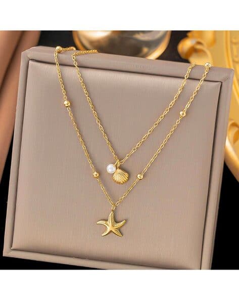 Designs & You Women Gold Plated Anti Tarnish Stainless Steel Necklace