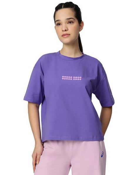 ASICS Women Mock Neck Oversize Ss Top