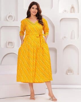meeranshi Women Maternity Printed A-Line Dress-picture-5