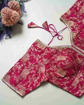 nyrika Women Floral Back Open Blouse-picture-35