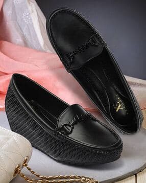 Women Round Toe Slip-On Wedges-image-2