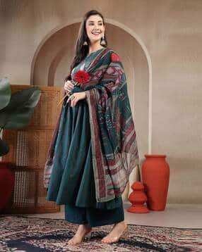gulmohar jaipur Printed A-line Kurta Set-picture-47