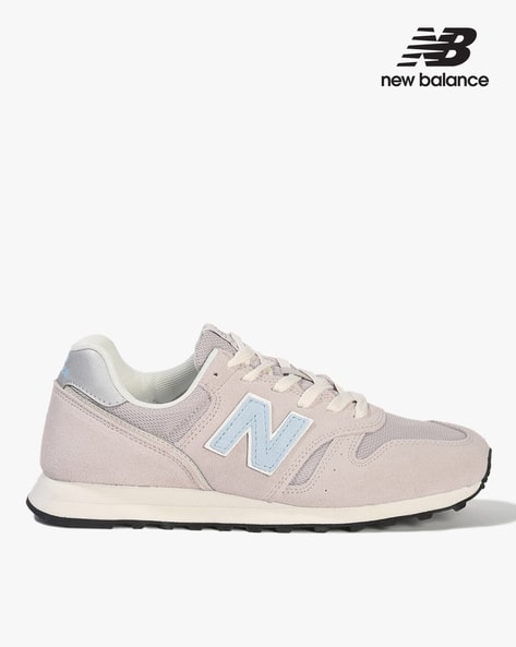 373 Round-Toe Low-Top Lace-Up Shoes