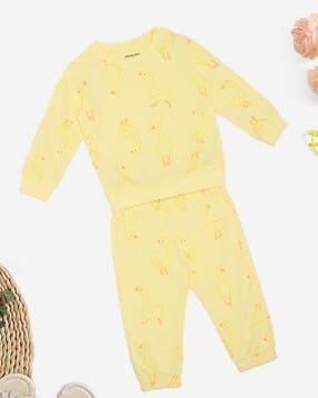 pantaloons baby Cotton Graphic Print 2 Piece Set-picture-13