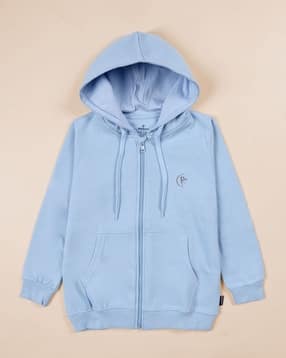 kiddopanti Boys Logo Print Regular Fit Zip-Front Hoodie-picture-35