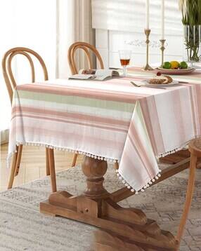 Striped 6-Seater Table Cover-image-14