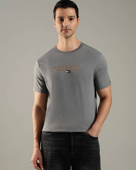 TOMMY HILFIGER Logo Regular Fit Crew- Neck T-shirt