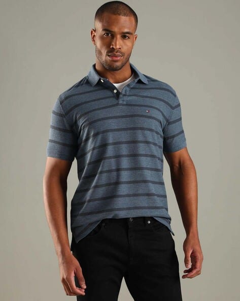 TOMMY HILFIGER Stripes Regular Fit Polo T-shirt