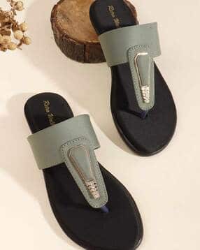 retro walk Women Embellished Slip-On Flat Sandals-picture-37