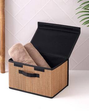 home centre Bamboo Foldable Storage Basket with Lid-picture-47