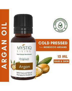 mystiq living Women Argan Cold Pressed Moroccan Hair Oil-15 ML-picture-14