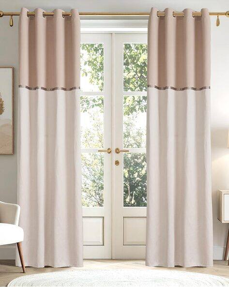 Home Centre  Set of 2 Jacquard Light Filtering Door Curtains