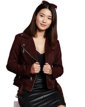 leather retail Women Regular Fit Zip-Front Jacket-picture-13