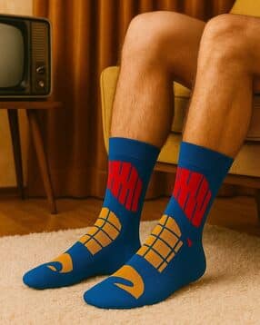 sazara Men Printed Calf-Length Socks-picture-49