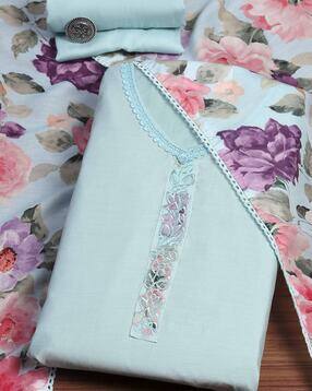 Women Embroidered 3-Piece Unstitched Dress Material